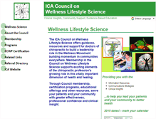 Tablet Screenshot of icawellness.org